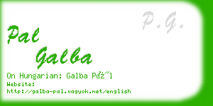 pal galba business card